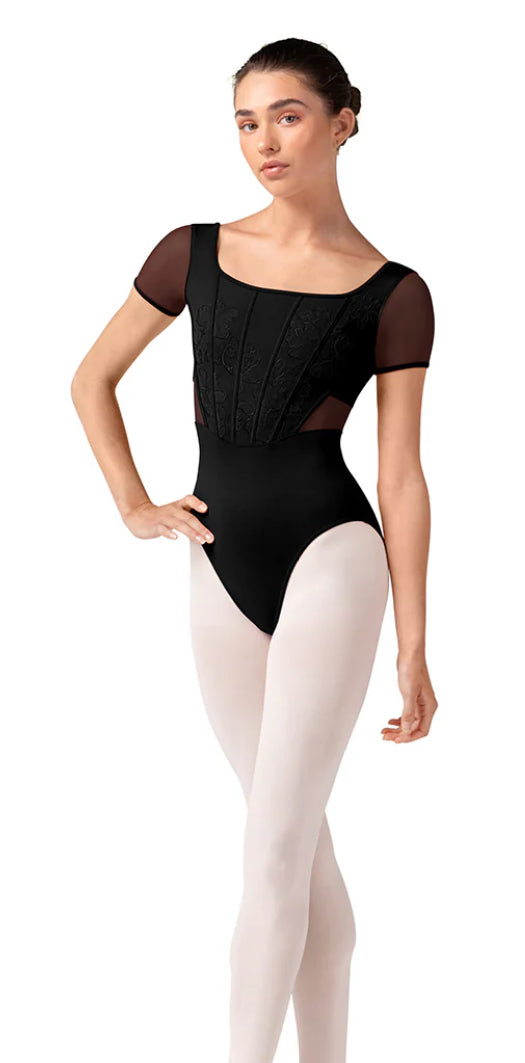 Bloch Ladies Olivia Corset style Cap Sleeve Leotard