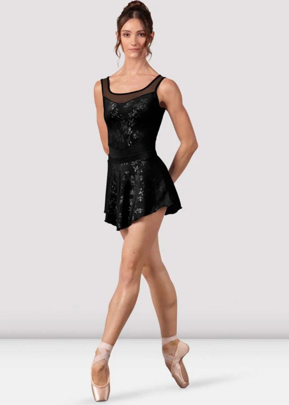 Bloch Ladies Black Selena Floral Skirt
