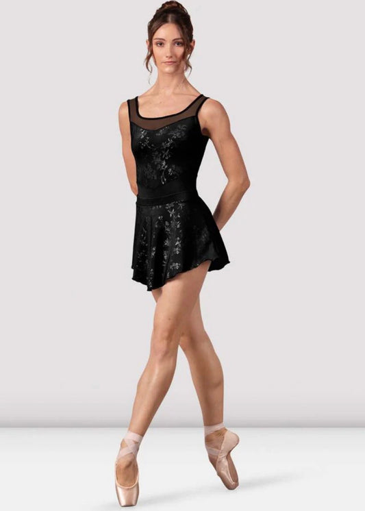 Bloch Ladies Black Selena Floral Skirt