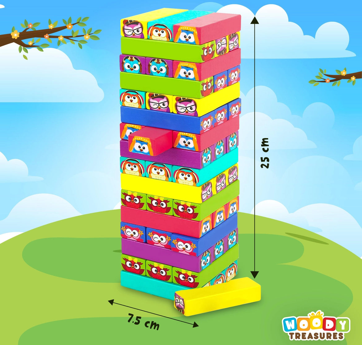 Woody Treasures Tumbling Towers