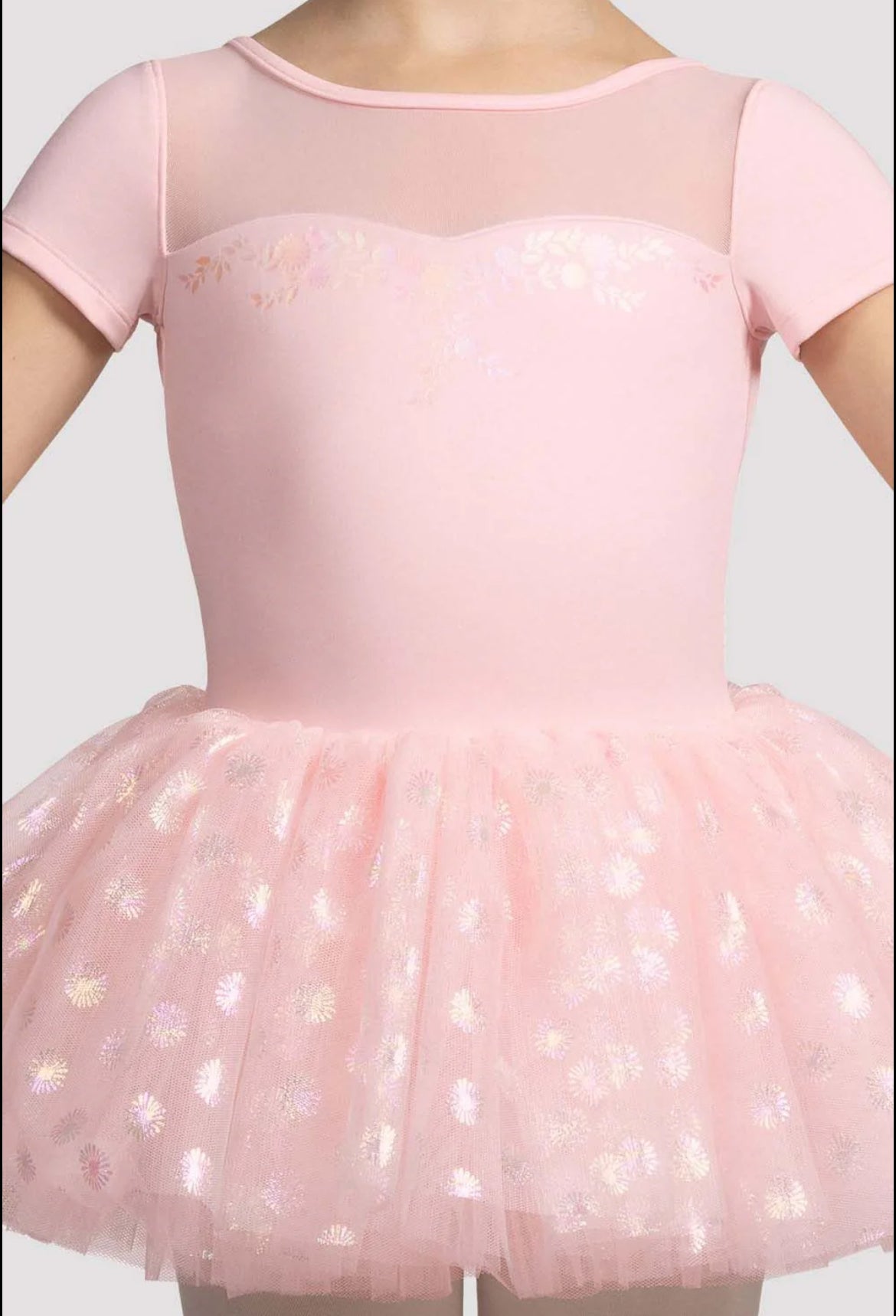 Mirella Glow Cap Sleeve Tutu Dress