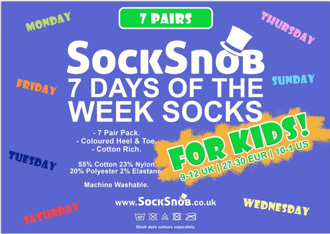 Sock Snob Novelty Days of the Week Socks