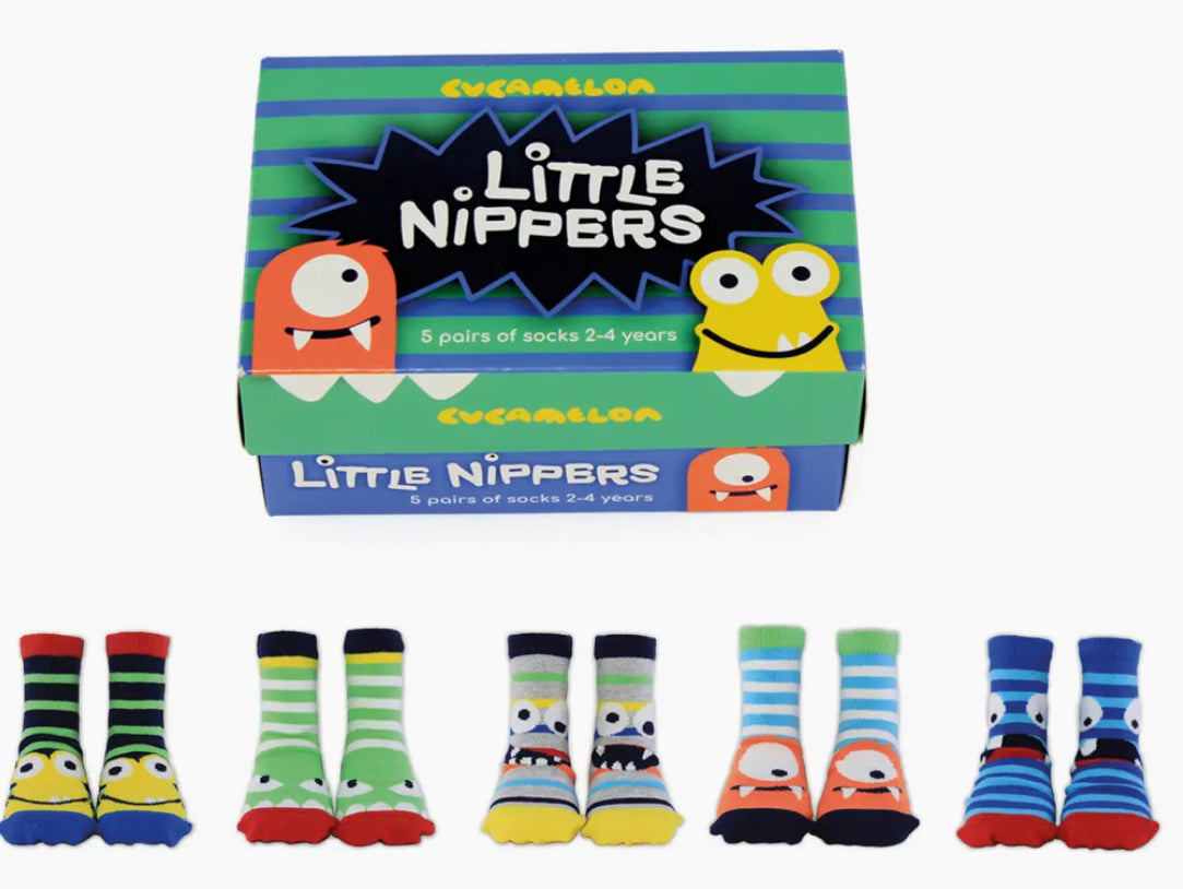 Cucamelon 5 Pair Box Little Nippers Socks