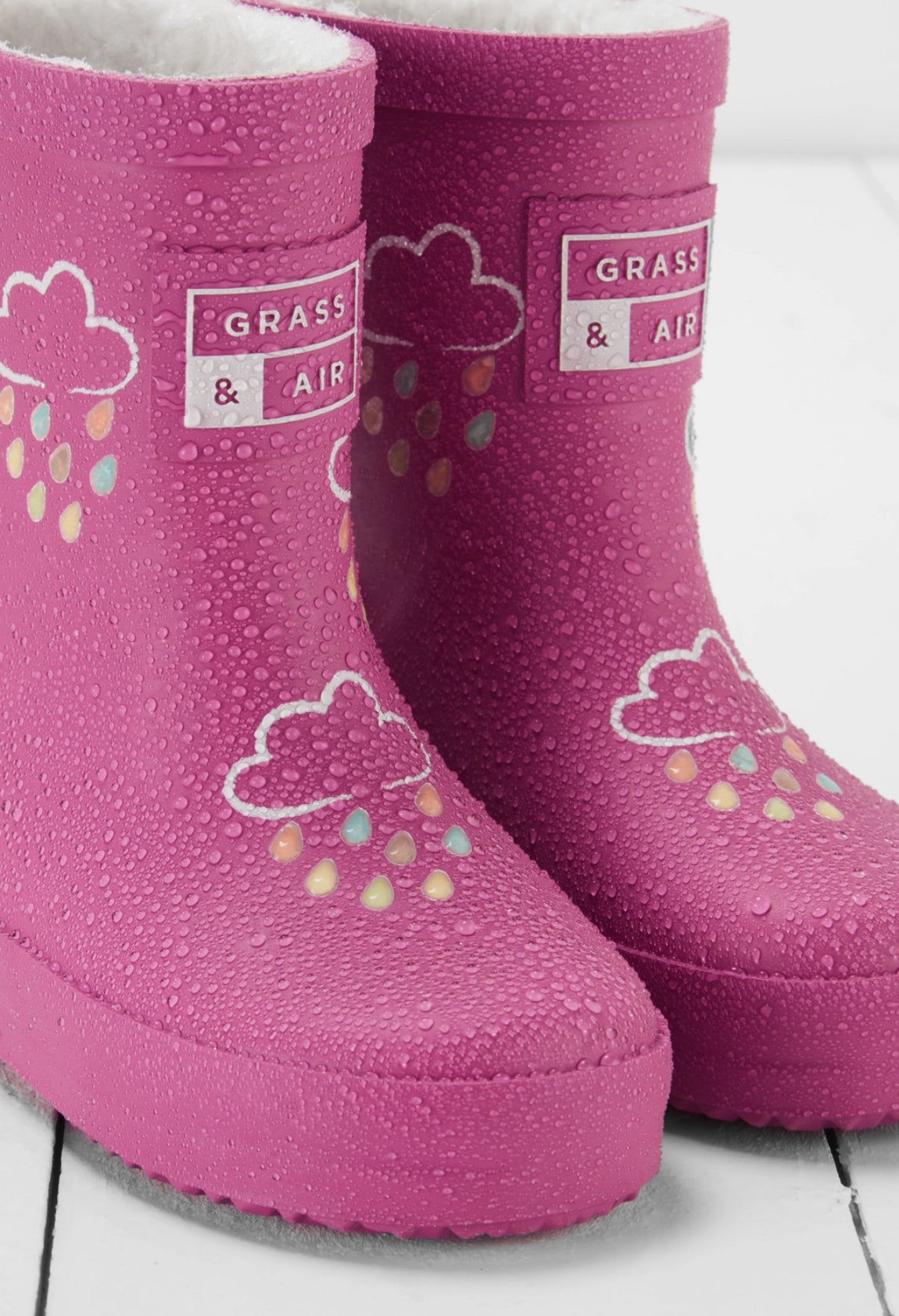 Grass & Air Orchid Pink Colour Reveal Wellies