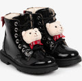 Lelli Kelly Orsetto Black Patent Teddy Bear Boots