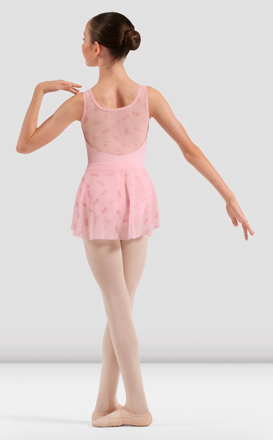 Bloch Pink Mila Floral Mesh Skirt