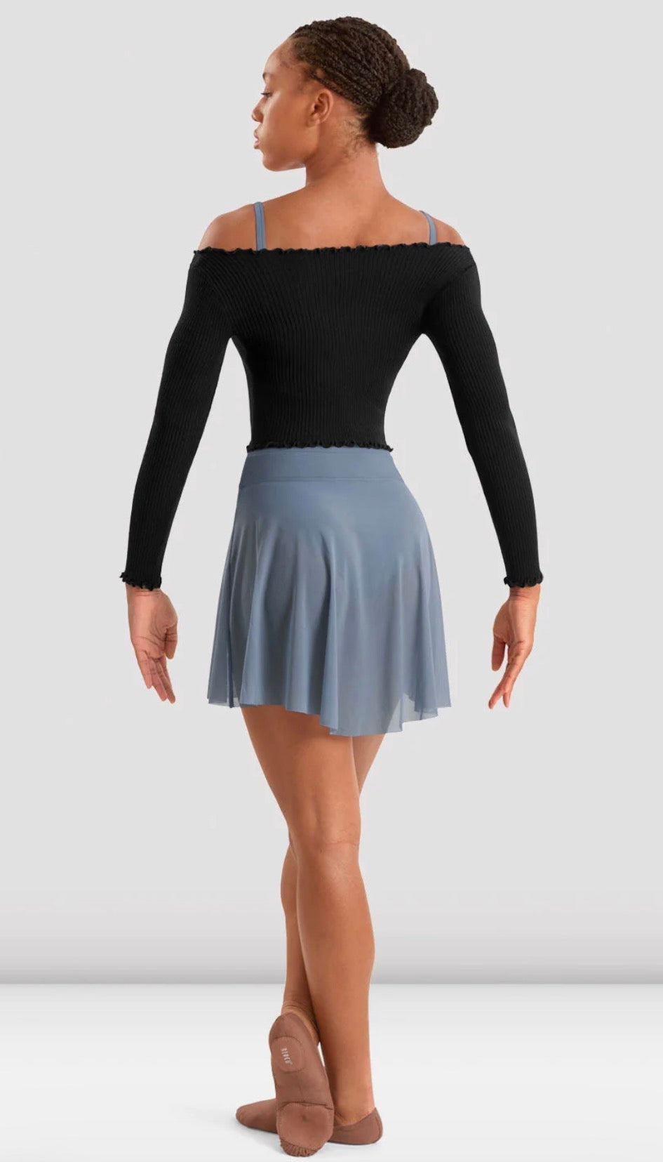 Mirella Dusty Grey Adagio Pull On Skirt