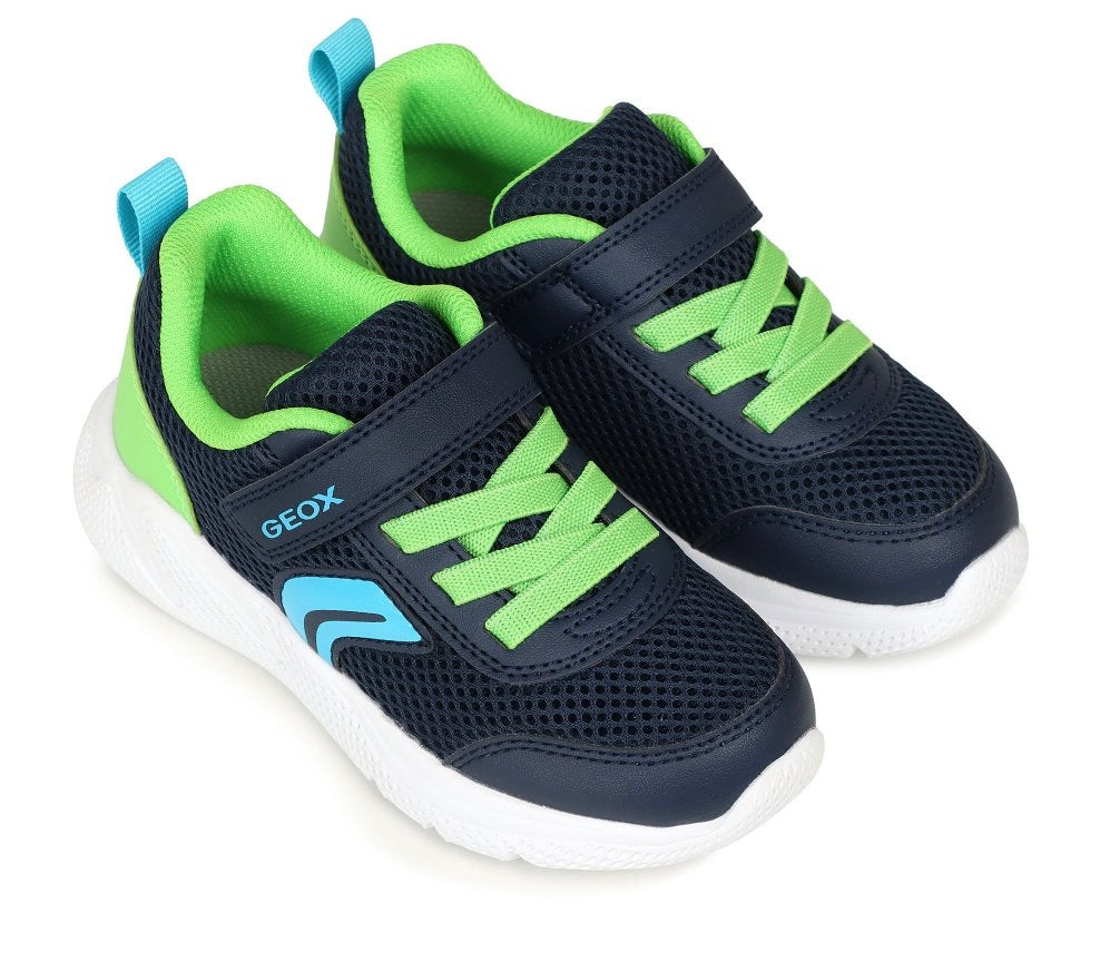 Geox Sprintye Navy & Lime