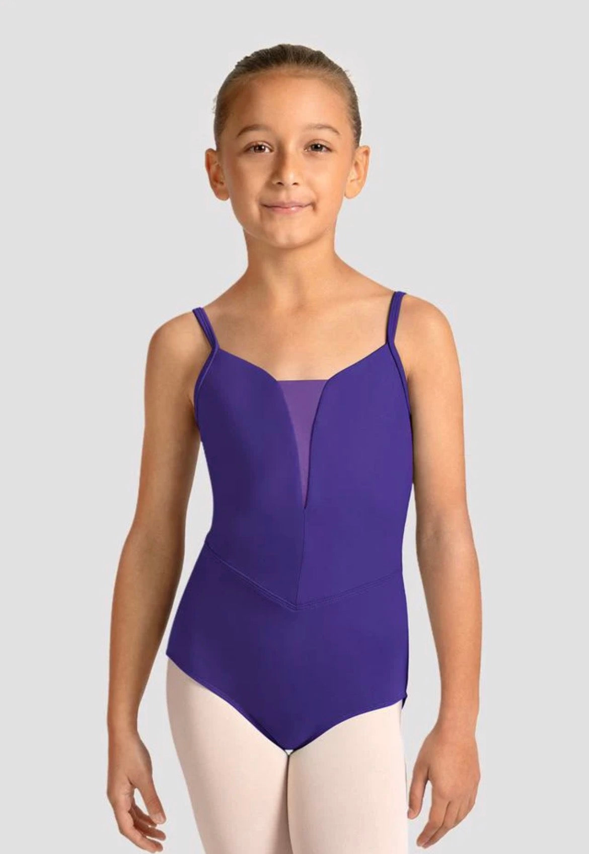 Mirella Girl’s Violet Celestia Camisole Leotard