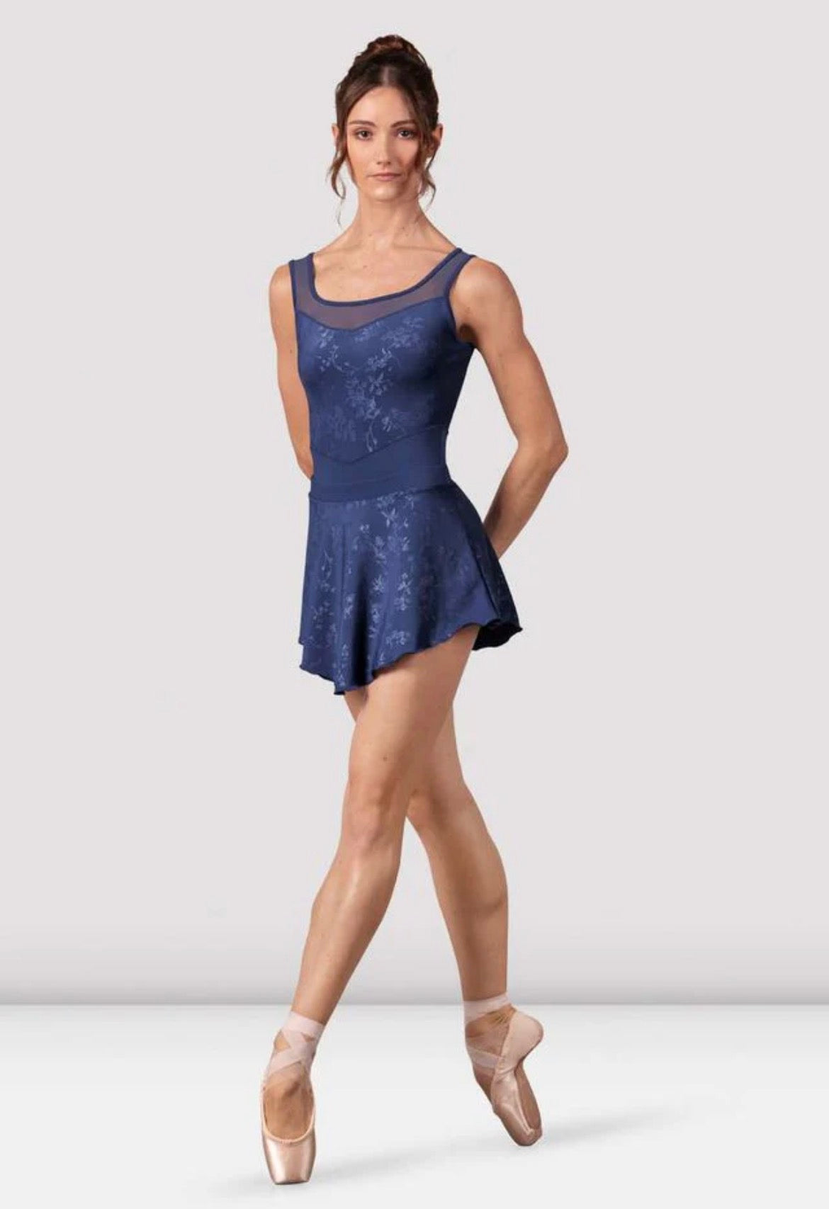 Bloch Ladies Eclipse Blue Floral Skirt