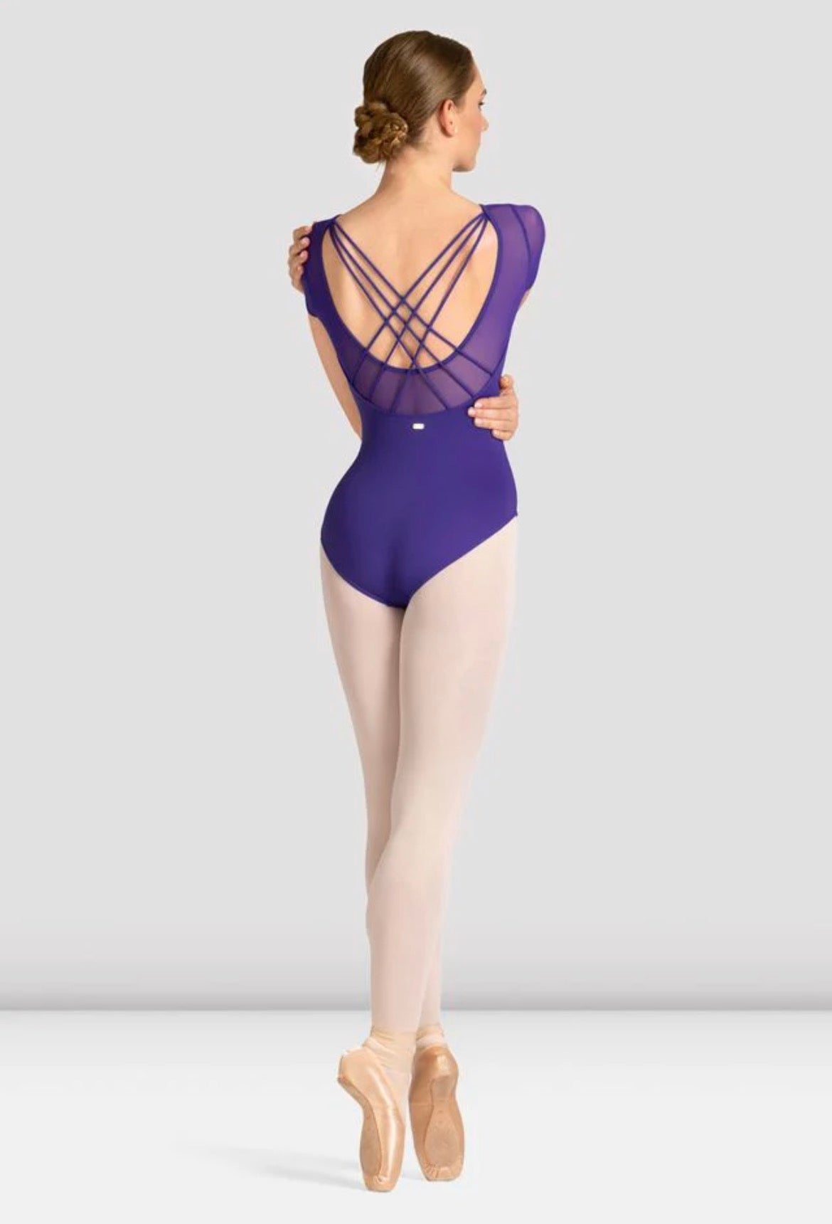 Mirella Violet Celeste Short Sleeve Leotard