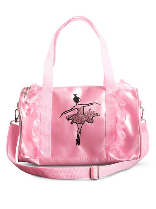 Capezio pink sequin barrel bag