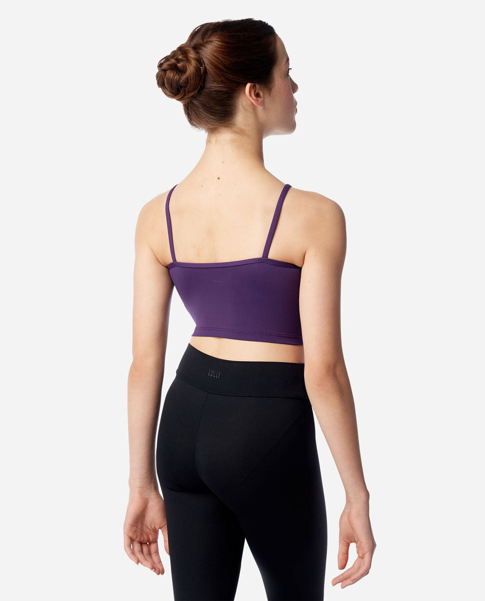 Lulli Lavender Josie High Neck Crop Top