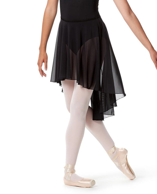 Lulli Dark Grey Lucrezia Mesh Long Skirt