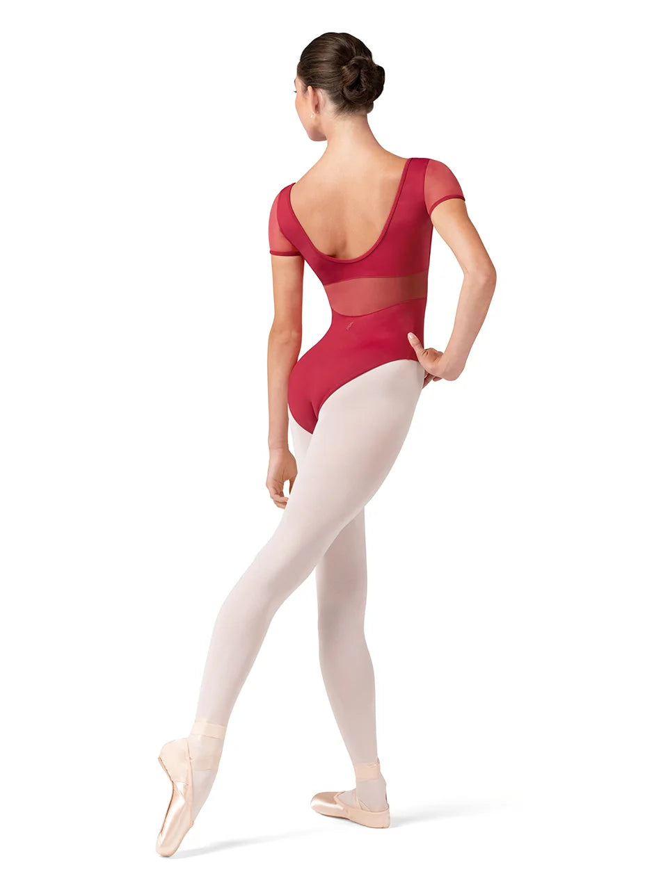 Bloch Cherry Olivia Corset Style Cap Sleeve Leotard
