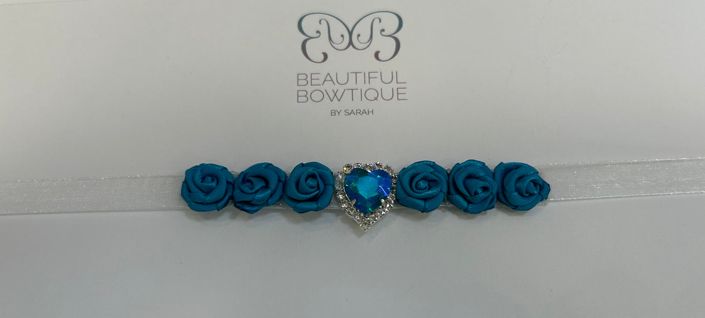 Beautiful Bowtique Blue Heart Bunwrap