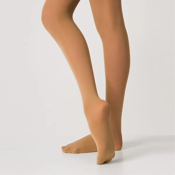 Silky Footed Intermediate Ballet Tights Tan
