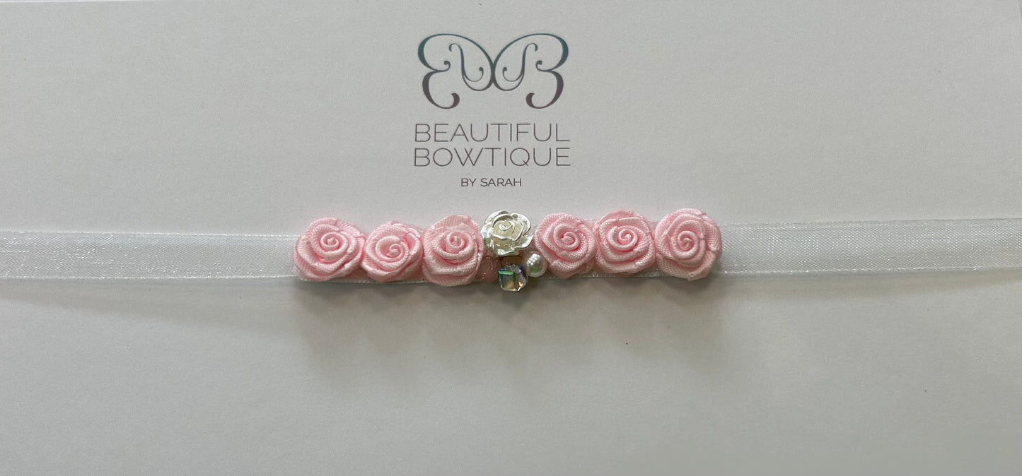 Beautiful Bowtique Pale Pink Bunwrap