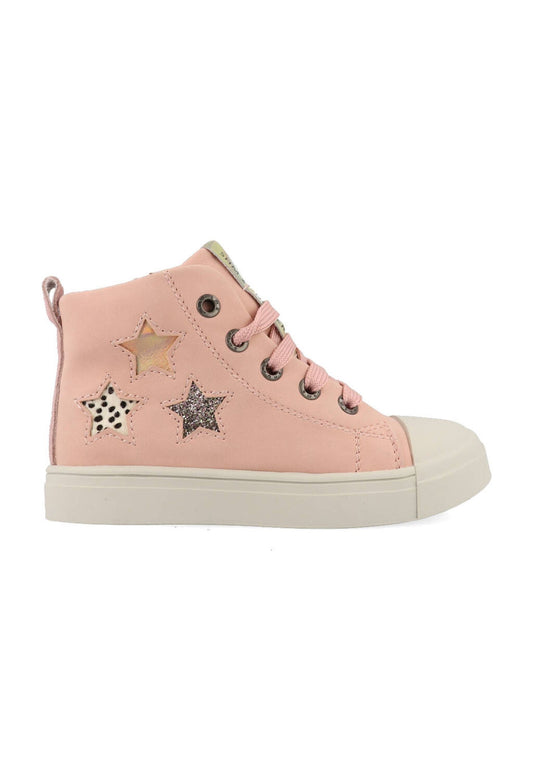 Shoesme Pink Stars Hi Top Trainer