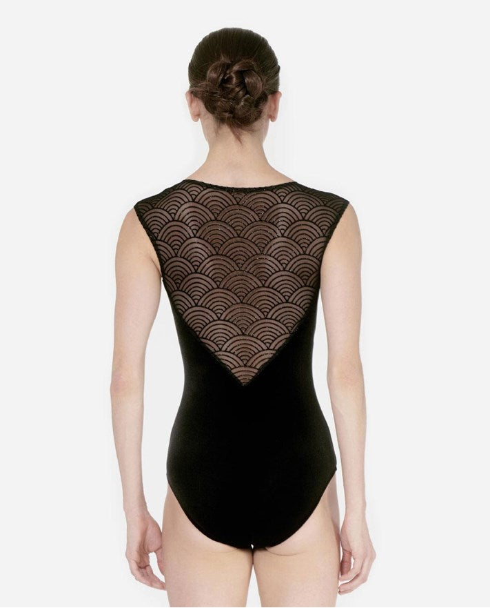 Lulli Black Velvet Leotard