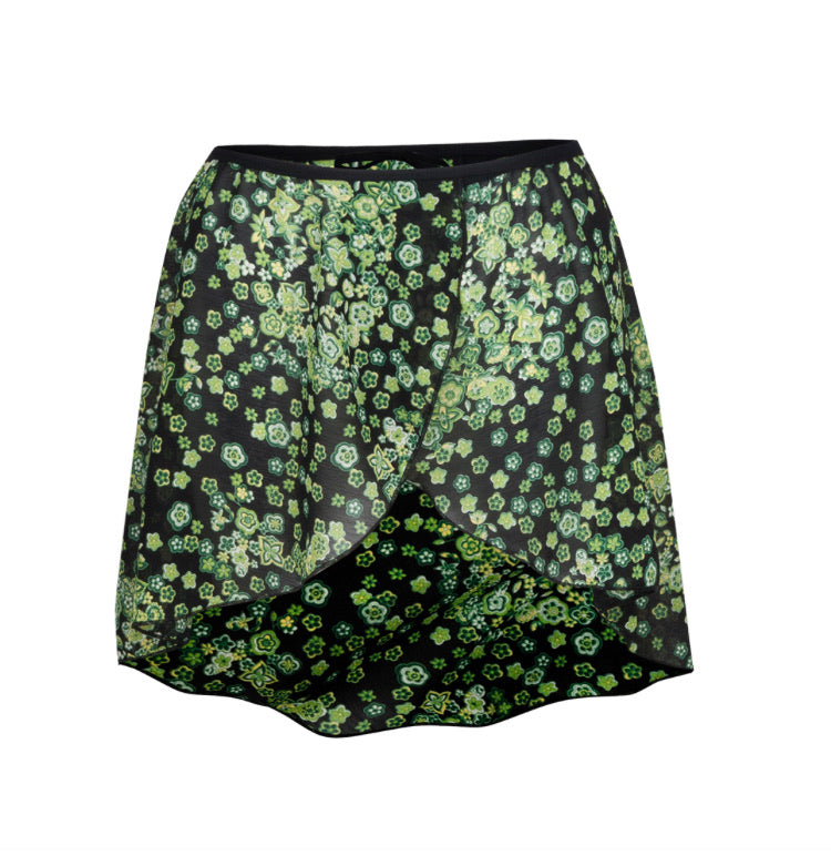 Freed Green Clover Wrap Skirt