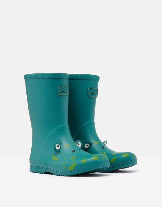 Joules Green Frog Wellies
