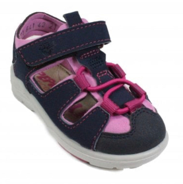 Ricosta Gery Navy & Pink Closed Toe Sandals