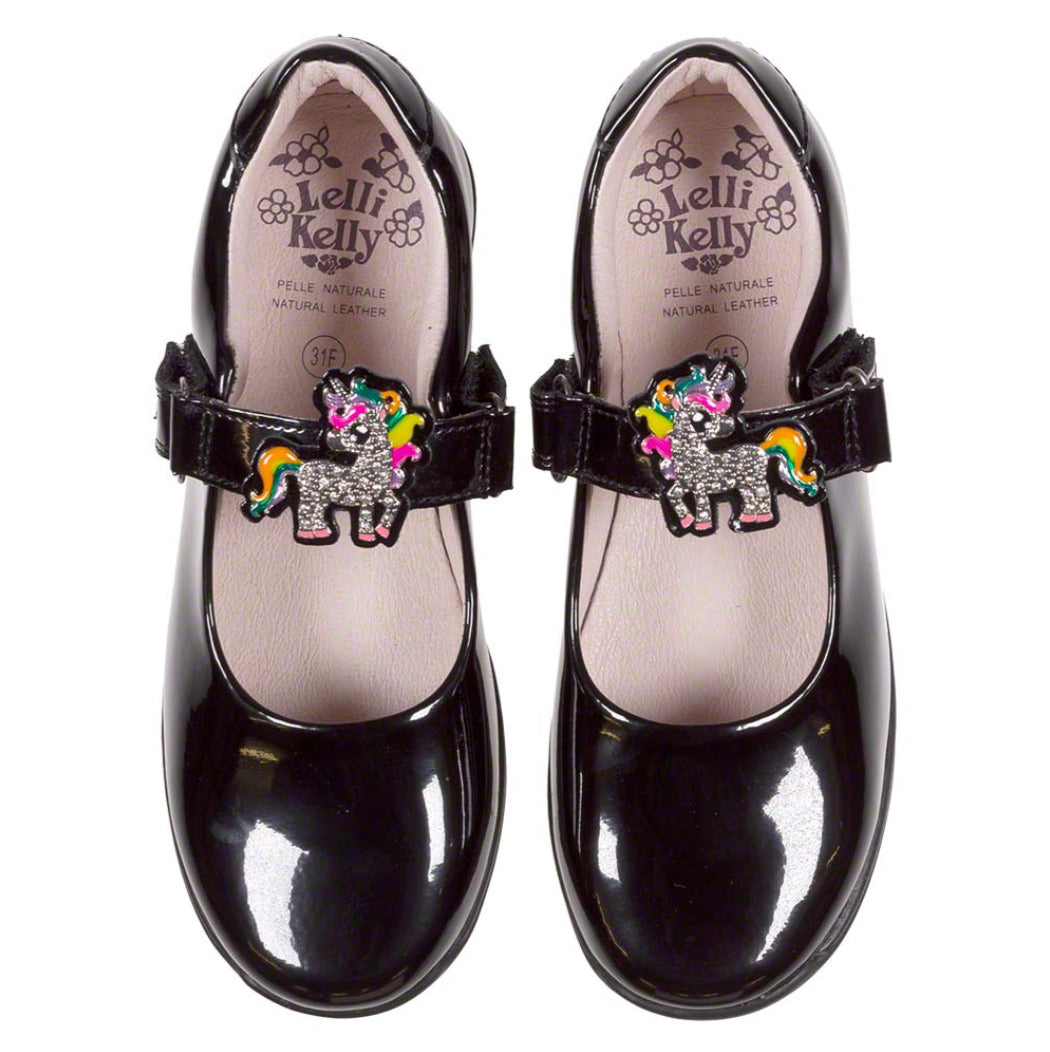 Lelli Kelly Bonnie Unicorn School Shoe