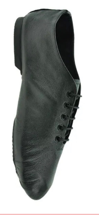 Starlite Black Leather Split Sole Jazz Shoes