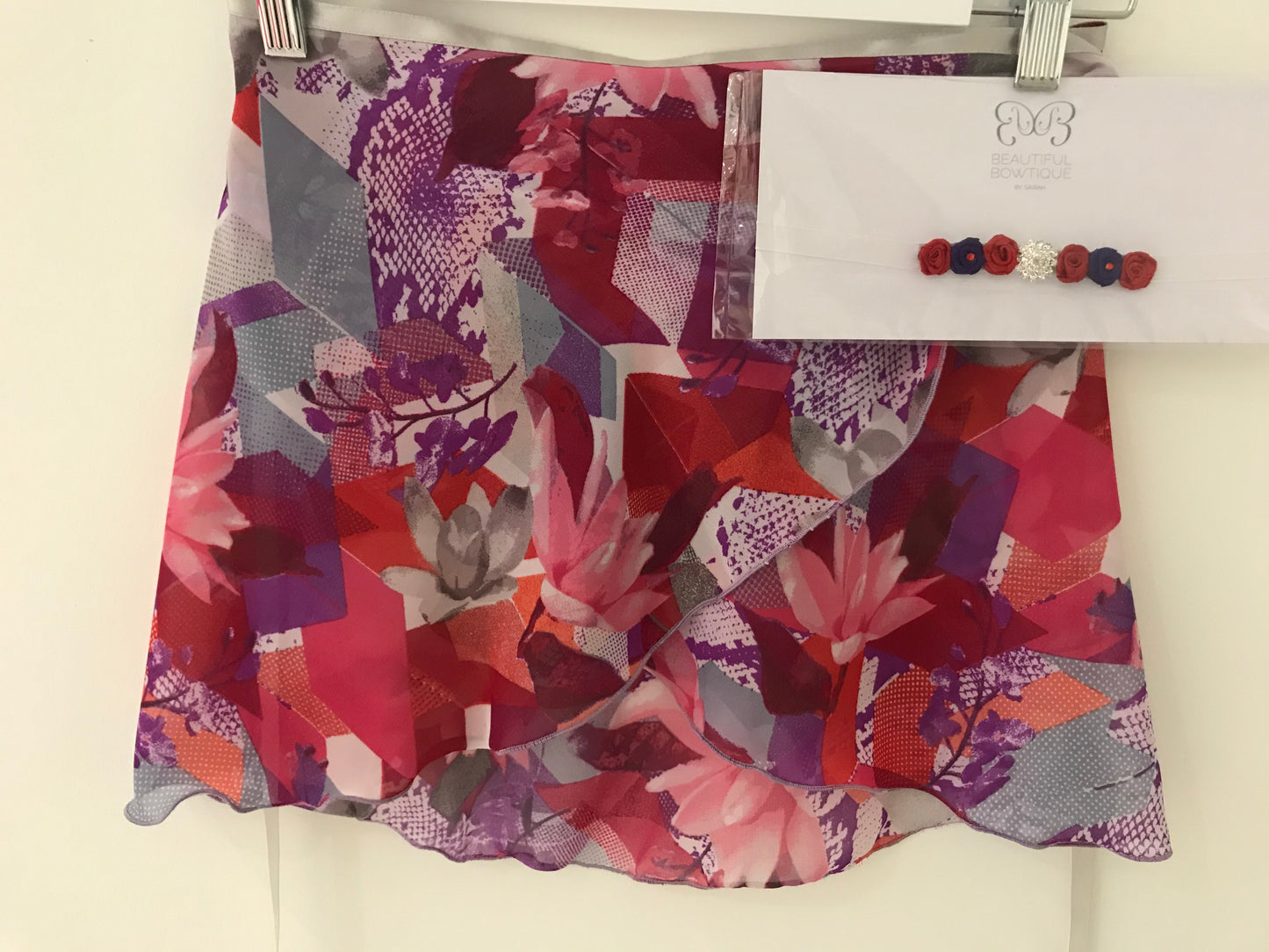 Bespoke Abstract Wrap Skirt & Bunwrap Set