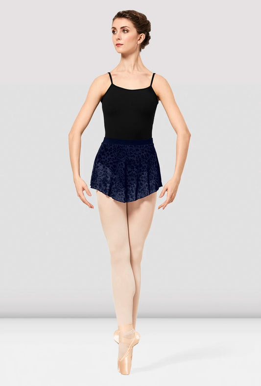 Bloch Janise Parisian Blue Mesh Pull On Skirt