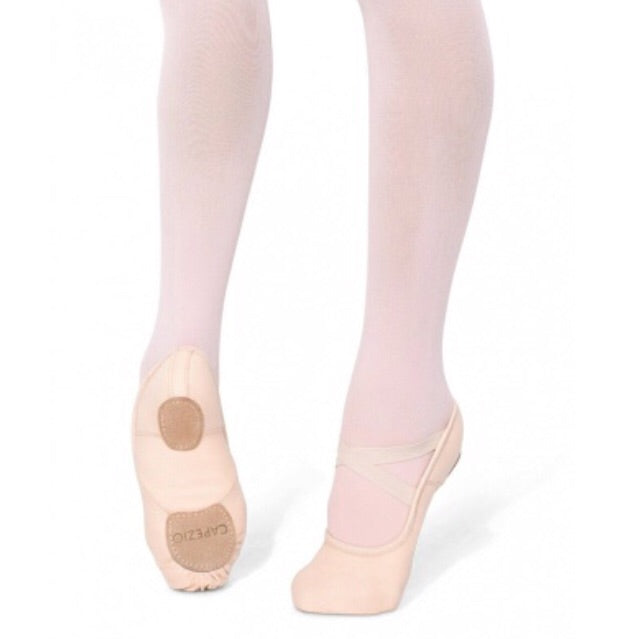 Capezio Hanami Pink Canvas Split Sole Ballet Shoes - TheShoeZoo