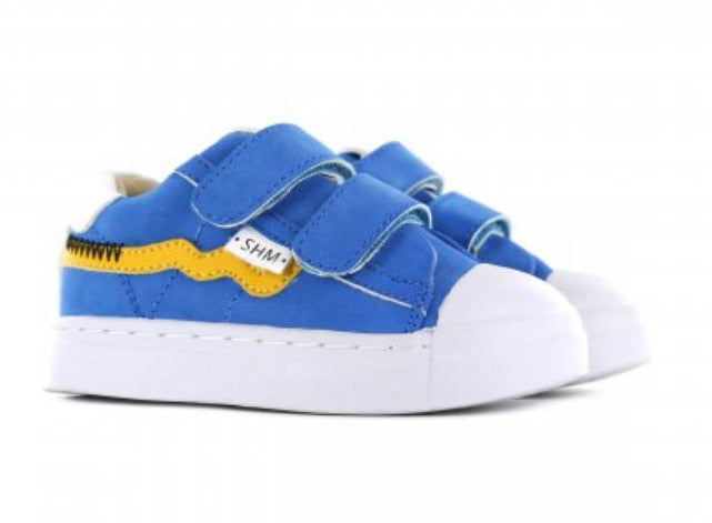 Shoesme Blue & Yellow Leather Sneaker