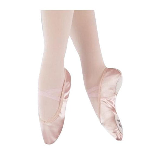 1st Position Pink Satin Split Sole Ballet Shoes - TheShoeZoo