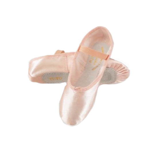 Sansha ‘Tutu’ Pink Satin Full Sole Ballet Shoes