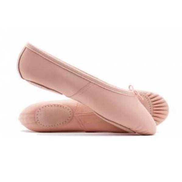 Katz Pink Leather Split Sole Ballet Shoes