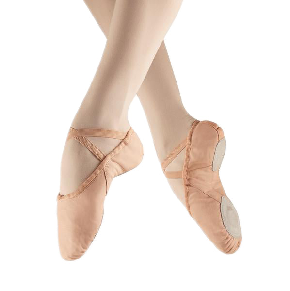 Chacott Pink Canvas Split Sole Ballet Shoes - TheShoeZoo