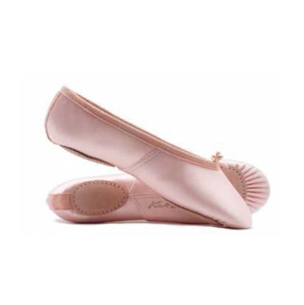 Katz Pink Satin Split Sole Ballet Shoes