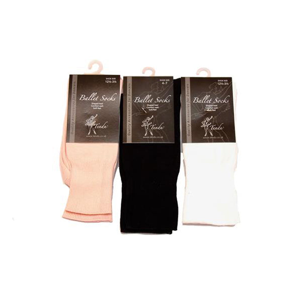 Tendu White Ballet Socks