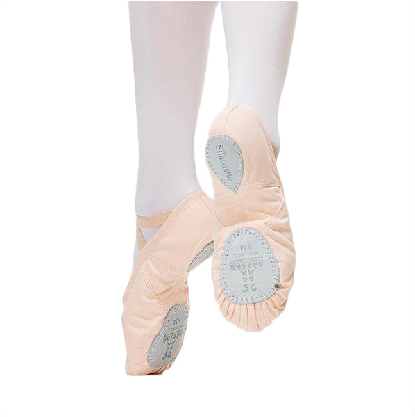 Sansha Silhouette Pink Canvas Ballet Shoe