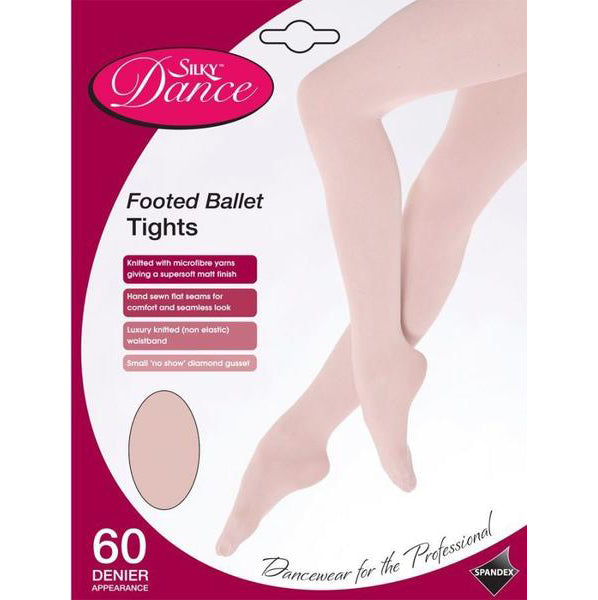 Silky Childrens Footed Ballet Tights Theatrical Pink