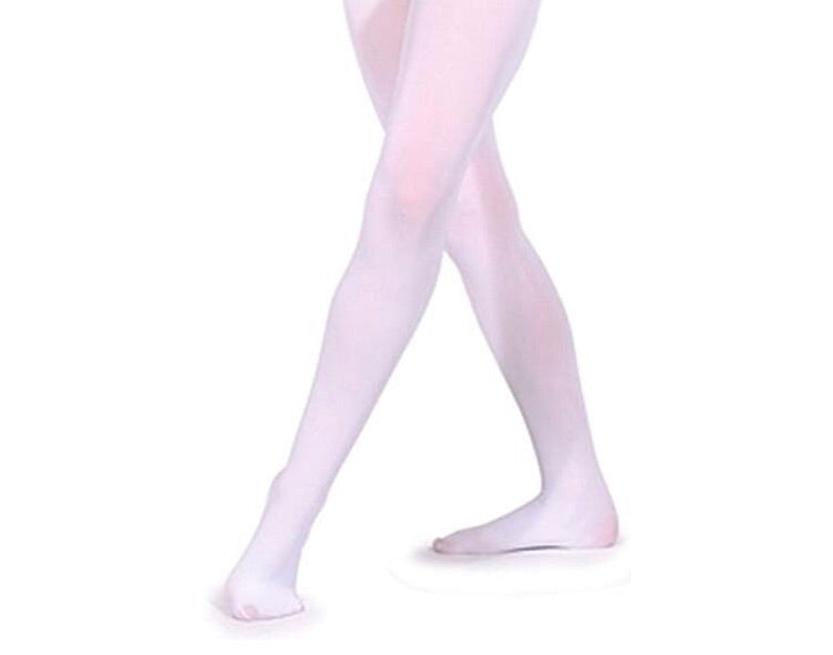 Silky Childrens Footed Ballet Tights White